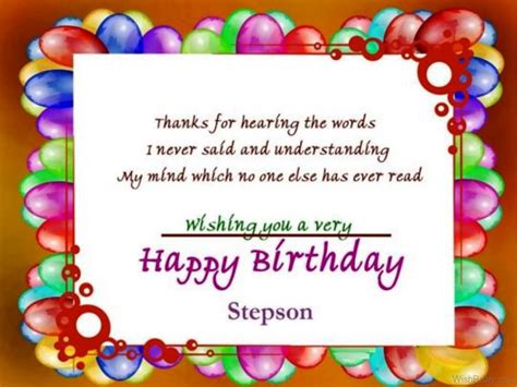 Thank you to all my friends for the birthday wishes, gifts, laughs, weird birthday jokes, and everything. Best Birthday Wishes For Stepson - Wishes Choice