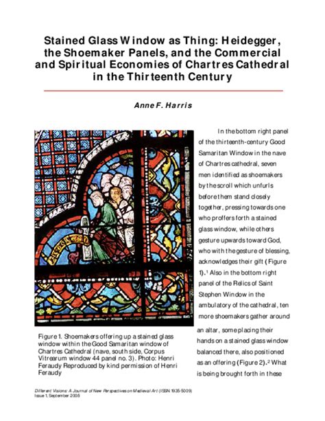 History of stunning medieval windows chartres cathedral is the home of the most famous medieval stained glass windows in the world. (PDF) Stained Glass Window as Thing: Heidegger, the ...