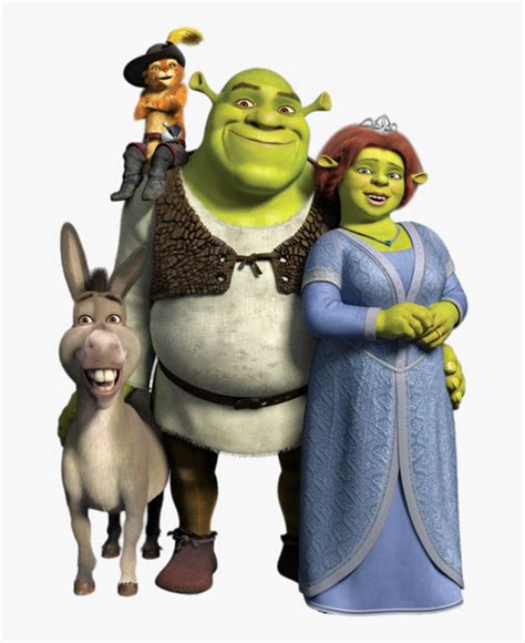 Shrek And Donkey And Fiona Hd Png Download Kindpng
