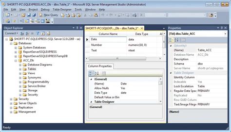 Creating A Database In Sql Server Express 2014 Acc Automation