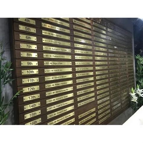 Brass Directory Name Plate At Rs 20000unit Brass Name Board In
