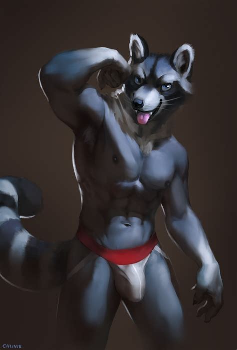 Rule 34 Chunie Furry Male Male Only Raccoon Solo Tongue Tongue Out Underwear 3712378