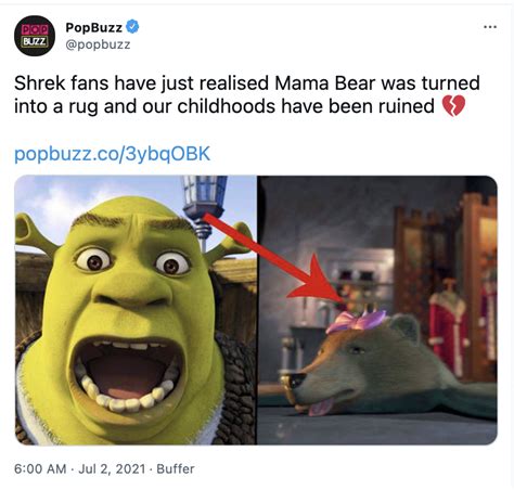Shreks Mama Bear Was Turned Into A Rug Misbar