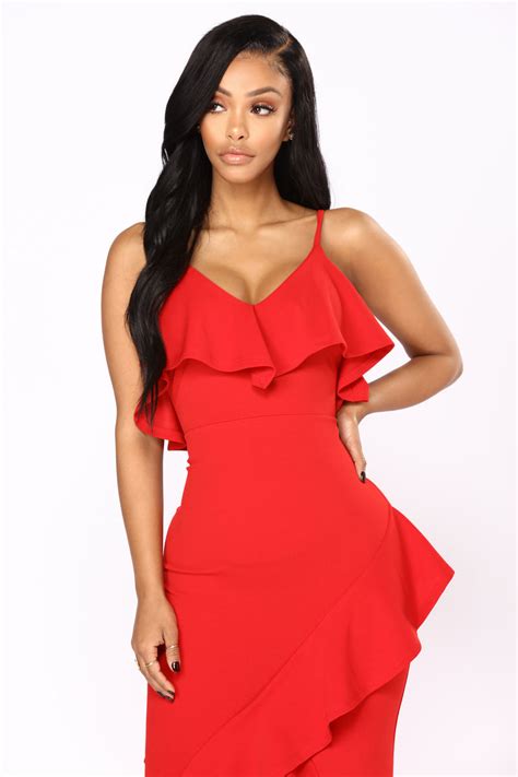 Inevitable Maxi Dress Red Fashion Nova Dresses Fashion Nova