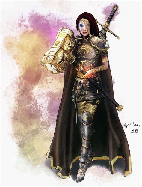 Aurea Human Female Cleric Ajax Love On Artstation At Artwork