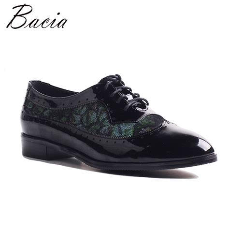 Bacia Newest Women Genuine Leather Shoes Black Color Flats Handmade