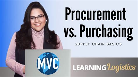 Procurement Vs Purchasing Supply Chain Basics Youtube