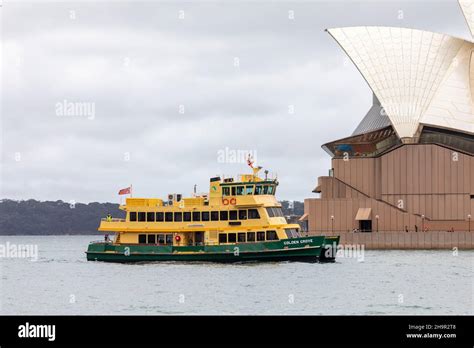 Sydney Ferry The Mv Golden Grove A First Fleet Class Ferry Passes The