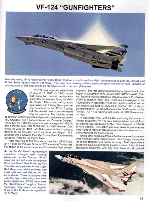 Colors And Markings Of The F 14 Tomcat Part 2 Pacific Fleet And Reserve