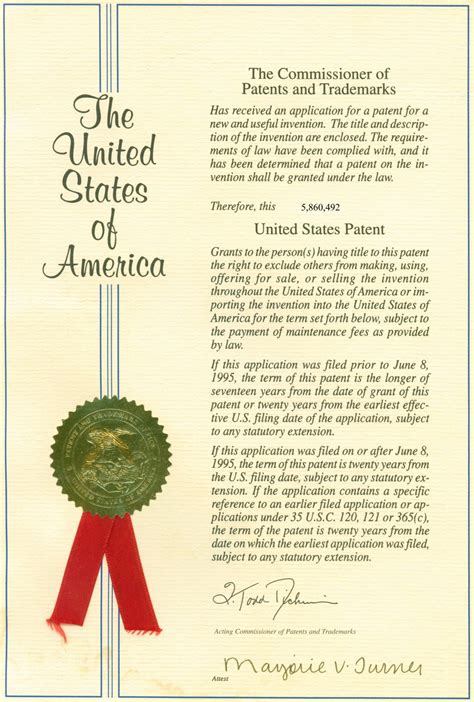 Patent Wikipedia Patent Certificate Template Examples Emetonlineblog