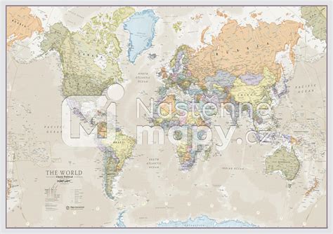 Politická Nástěnná Mapa Světa Classic Ce30 Nástěnné Mapycz
