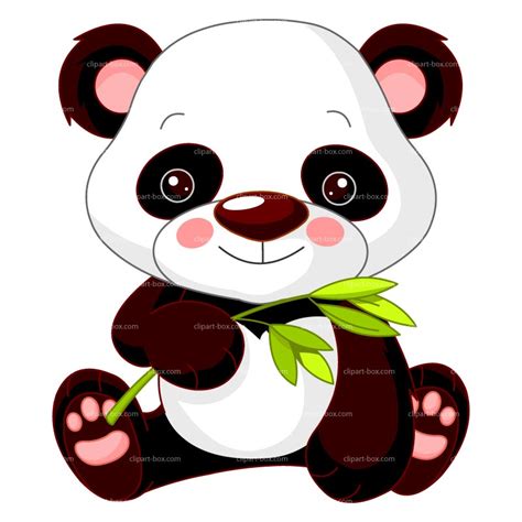 Cute Panda Vector Clip Art Free Riset