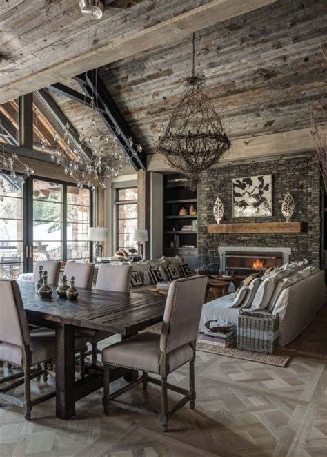 44 Stunning Rustic Mountain Farmhouse Decorating Ideas Page 14 Of