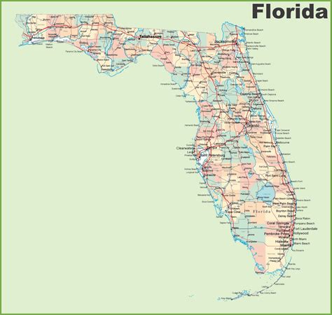 Need A Map Of Florida Map