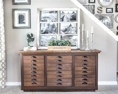 Shop for printer and computer desk online at target. Antique Printer's Cabinet Makeover - Bless'er House