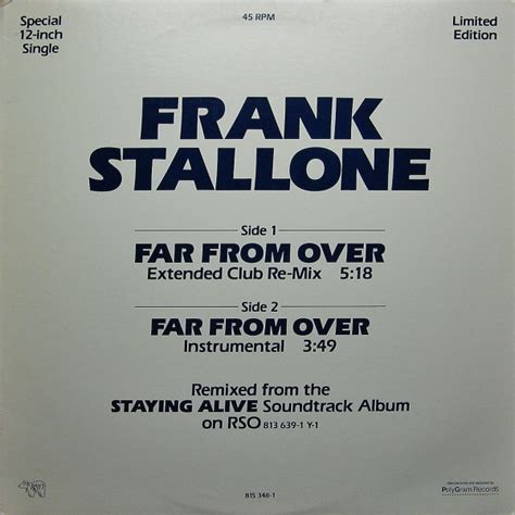 Frank Stallone Far From Over 1983 Vinyl Discogs