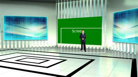 Presentation Room With Sky Background Virtual Set Datavideo Virtual