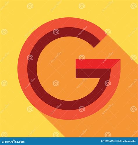 Letter G Vector Illustration Decorative Design Stock Vector