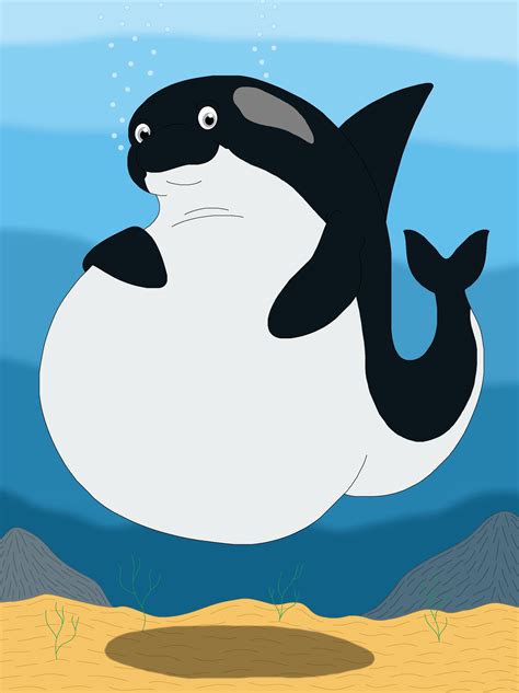 More full body flat commissions @ furaffinity! Mercury the fat Orca by MCsaurus on DeviantArt