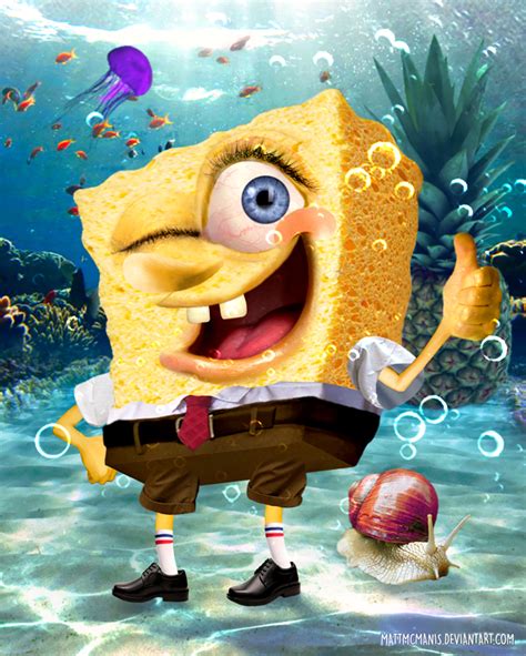 Realistic Spongebob By Mattmcmanis On Deviantart