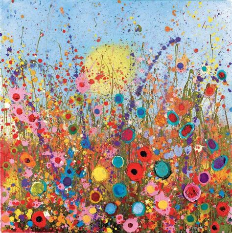 Glitter And Sparkle Art Sparkly Glitter Flower Paintings By Yvonne Coomber