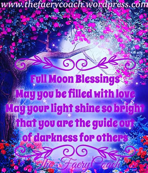 Full Moon Blessings The Faerycoach Quote Full Moon Quote Full