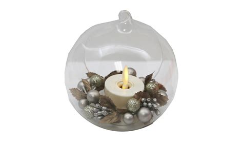 Luminara Blown Glass Ornaments with Flameless Tealight Candle | Groupon