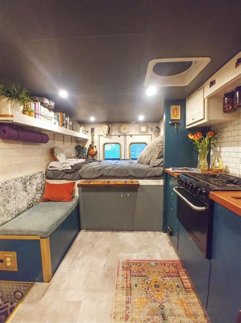 Woman Living In Her Off Grid Ambulance Camper Conversion Cargo Trailer