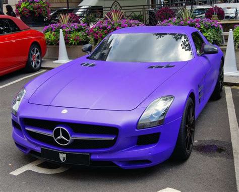 Mercedes Benz Sls Amg Purple Matt K L Nleges Aut K