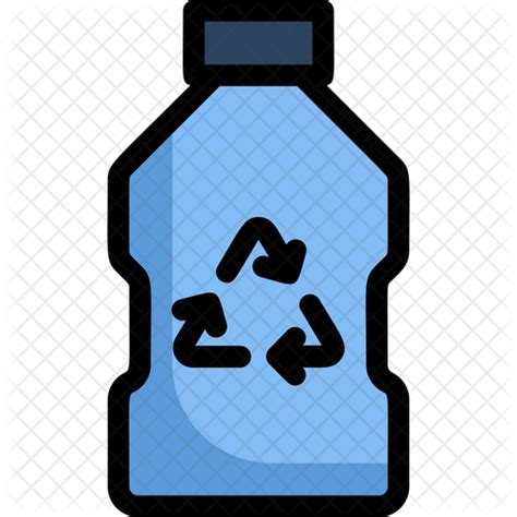 Recycle Bottle Icon Download In Colored Outline Style
