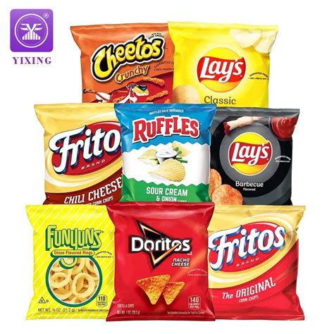 Custom Printed Snack Food Plastic Back Seal Bags Resealable Plastic