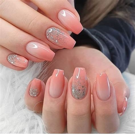 40 Beautiful Wedding Nail Designs For Modern Brides The Glossychic In 2020 Ombre Nail