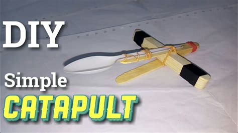 How To Make Small Simple Marshmallow Catapult Youtube