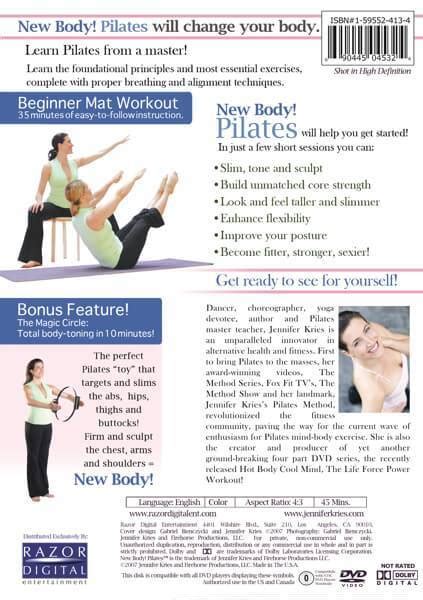 New Body Pilates Beginner Mat Workout Video On Dvd Jennifer Kries — Spa And Bodywork Market