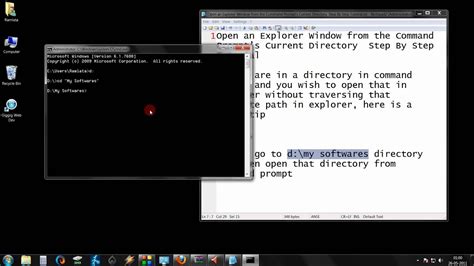 Open Windows Explorer From Cmd Open Explorer In The Current Windows