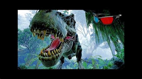 Dinosaur 3d Anaglyph 3d Jurassic Park Simulation Hd 3d Red Cyan