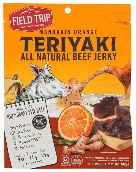 Field Trip Beef Jerky Gluten Free 22 Oz Pack Of 9