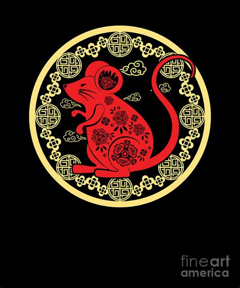 Rat Chinese Zodiac Sign Year Of The Rat T Digital Art By Thomas