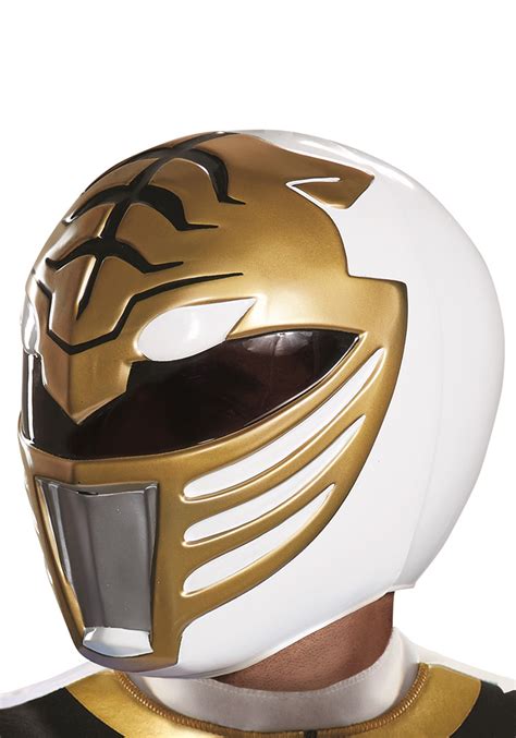 Power Rangers White Ranger Helmet For Adults