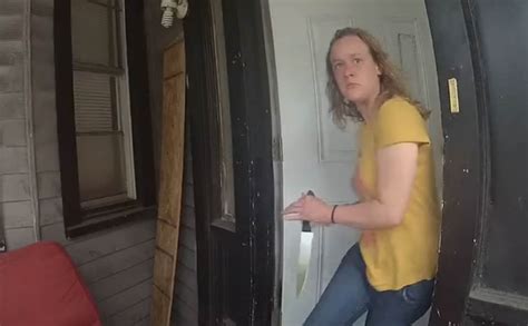 watch shocking body cam footage shows intense moments before a knife wielding woman was shot by