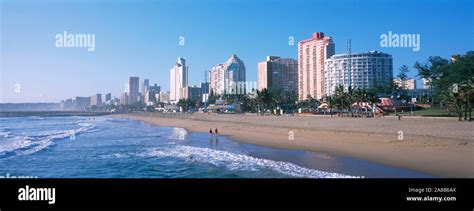 Buildings At The Beachfront Golden Mile Durban South Africa Stock