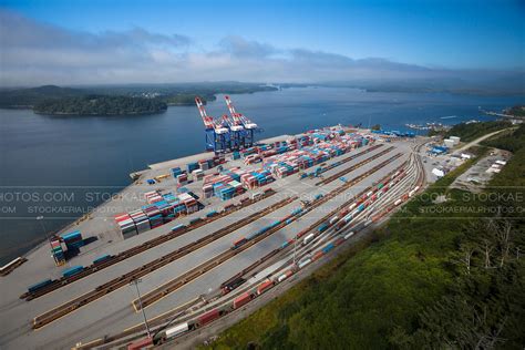 Aerial Photo Fairview Container Terminal British Columbia