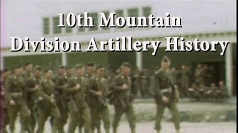 10th Mountain Division Artillery Divarty Mountain Thunder Youtube