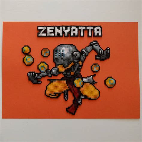 Overwatch Pixel Spray Of Zenyatta By Thisthatwithcat On Deviantart