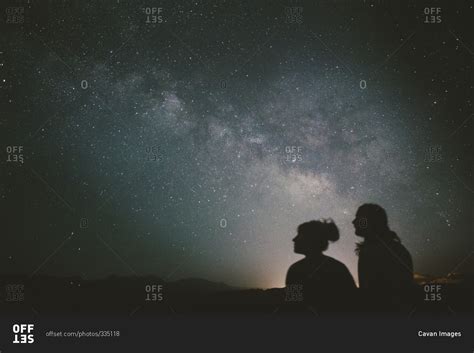 A Couple Stargazing Offset Collection Stock Photo Offset