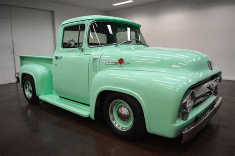 1956 Ford F100 549 Miles Mint Green Pickup Truck 347 Automatic