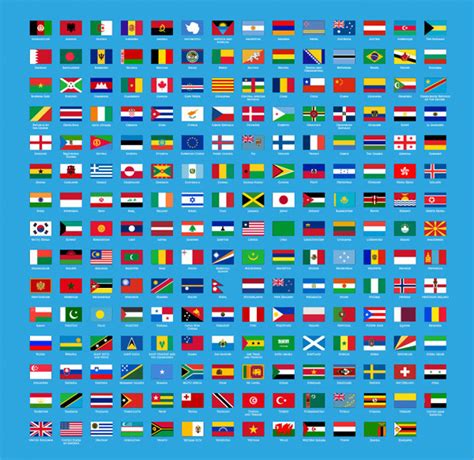 195 World National Flags Icon Set Welovesolo