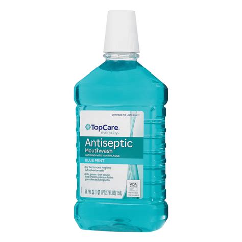 Topcare Blue Mint Antiseptic Mouth Rinse Hy Vee Aisles Online Grocery