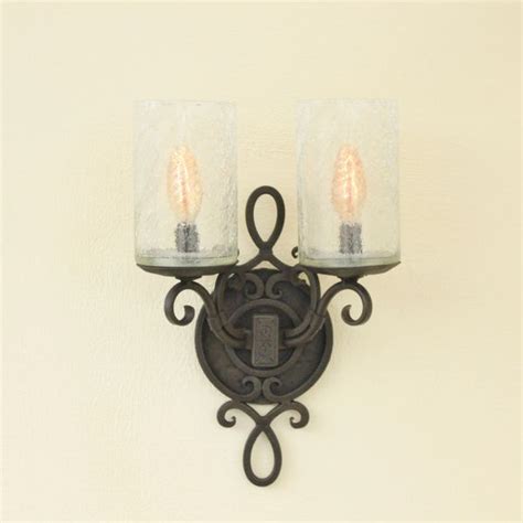 5138 2 Spanish Revival Mediterranean Style Double Wall Sconce