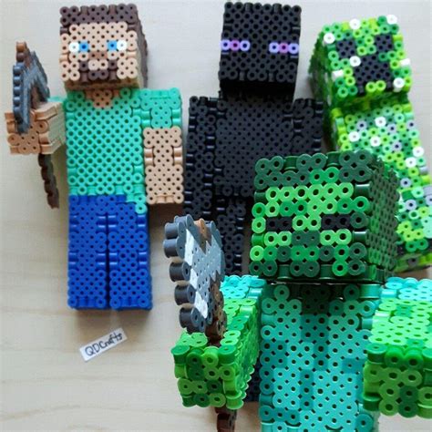 3d Perler Bead Minecraft Zombie Fogure Crafty Amino